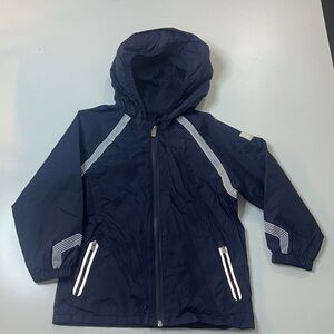 Jacadi kids navy windbreaker jacket size 4